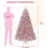 Clearance! 7.5 FT Black Artificial Christmas Tree, Pre-lit, Halloween/Christmas Tree, Home & Office, Easy Assembly - 2 of 4