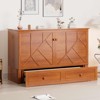 Mjkone Modern Queen Size Murphy Bed with USB ports & Foldable Mattress - 2 of 4