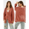 EXLURA Womens 2025 Oversized Cardigan Sweaters Fall Winter Lightweight Soft Knit Cardigan Open Front Button Outwear Coats - 4 of 4