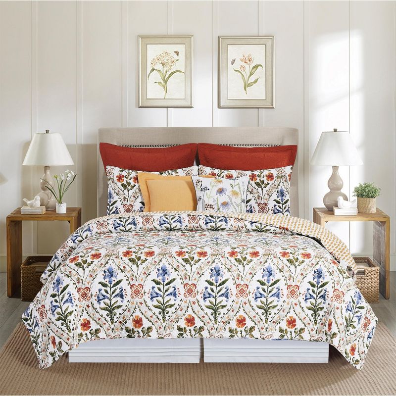 C&F Home Isabelle Spring Floral Cotton Quilt Set  - Reversible and Machine Washable, 2 of 10