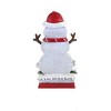 7.5 Inch Snowman Plank Stocking Holder Slats Wood-Look Planks Stocking Holders - 2 of 3