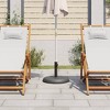 vidaXL Parasol Base Black Plastic and Concrete, Iron Medium - 3 of 4