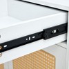 ORRD Modern Minimalist Rattan Shoe Cabinet with Drawer - 2 of 4
