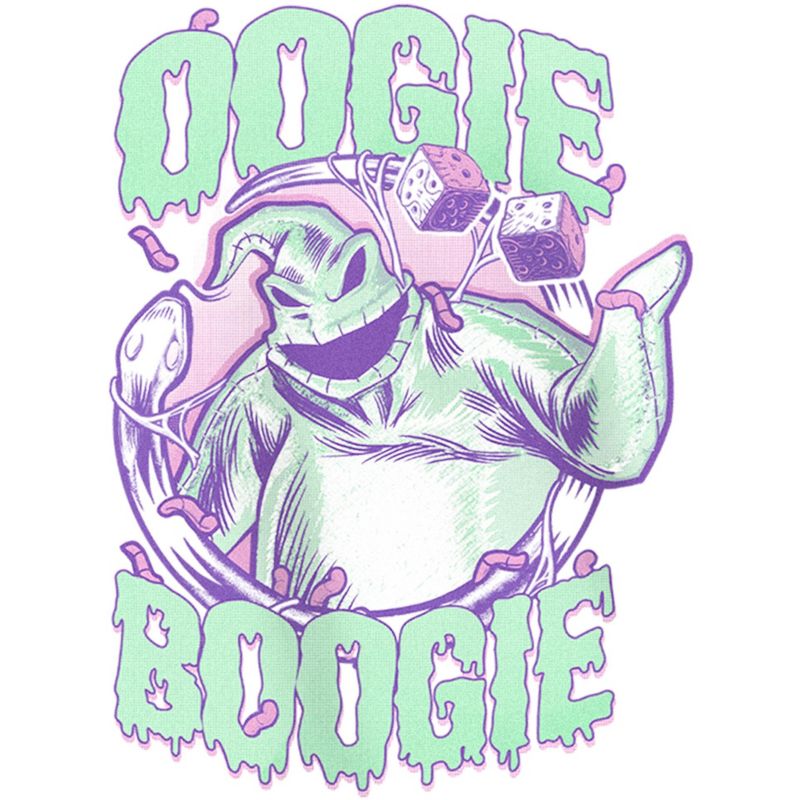 Girl's The Nightmare Before Christmas Slimy Oogie Boogie T-Shirt, 2 of 5