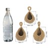 Unique Bargains Handmade Durable Space-Saving Natural Hanging Basket 1 Set of 3 - 2 of 4