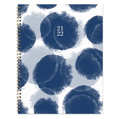 2021-22 Academic Planner 8.5" x 11" Paint Spots Daily/Weekly/Monthly - The Time Factory