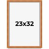 PosterPalooza | Photo Size Flat Brown Picture Frame - UV Acrylic, Foam Board Backing, Hanging Hardware - 2 of 4