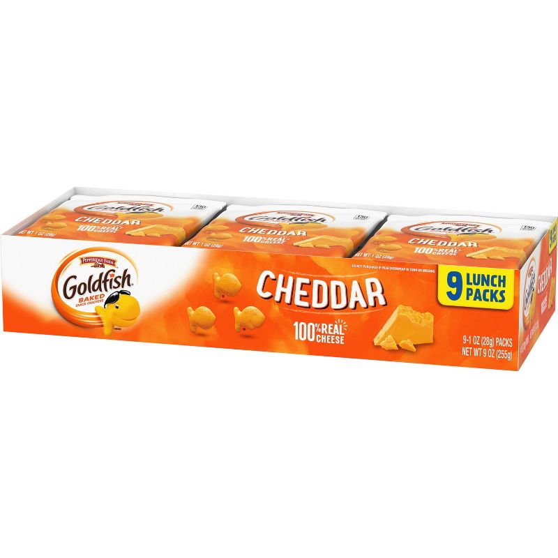 Pepperidge Farm Goldfish Cheddar Crackers - 0.9oz/9ct, 6 of 7
