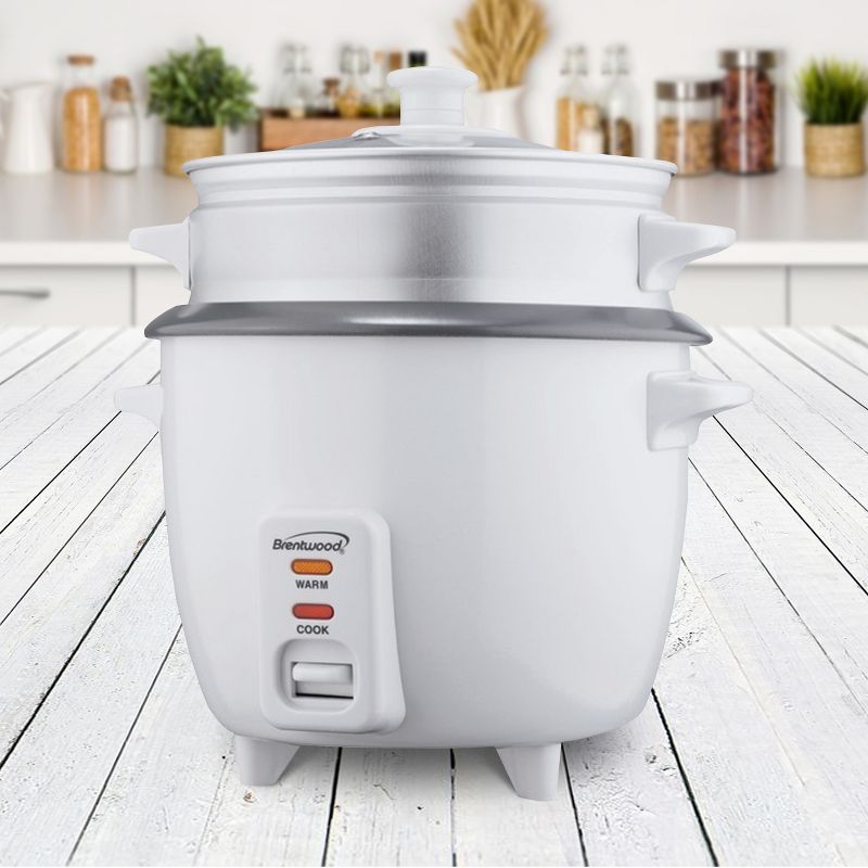 Brentwood Rice Cooker/Non-Stick with Steamer, 3 of 5