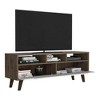 53.9" Bull TV Stand 2.0 with Three Open Shelves and Two Drawers for Living Room and Bedroom - 2 of 4