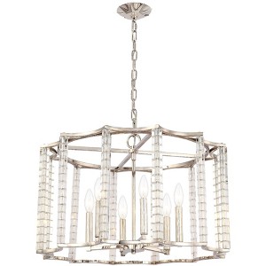 Crystorama Lighting Carson 6 - Light Chandelier in  Polished Nickel - 1 of 4