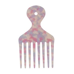 Unique Bargains Plastic Wide Tooth Hair Pick Comb 4.8" - 1 of 4