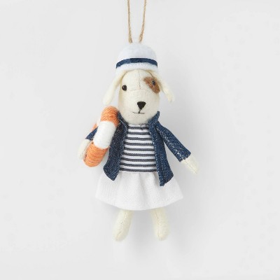 Felt Sailor Dog with Life Preserver Christmas Tree Ornament - Wondershop™