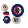 Baby Fanatic Wood Rattle 2 Pack - MLB Minnesota Twins Baby Toy Set - 2 of 4