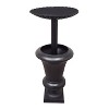 Ornate Cast Aluminum 40" Bird Bath with Planter - Black - Oakland Living - 2 of 4