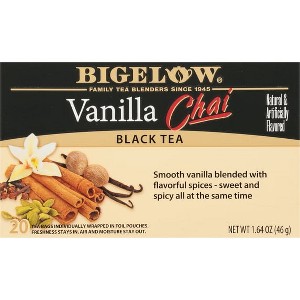 Bigelow Vanilla Chai, Black Tea Bags, 20 Count (Pack of 2) - 1 of 4