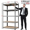 Yaheetech 71in 5-Tier Metal Storage Rack 5 Adjustable Shelves Boltless Shelving - 3 of 4