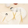 REGALWOVEN Stainless Steel Flatware with Spoons and Forks Set 4 Pieces - 4 of 4