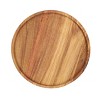 MegaChef 10 Inch Acacia Wood Lazy Susan Tray - 3 of 4
