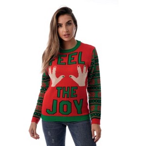 #followme Womens Ugly Christmas Sweater - Sweaters for Women - 1 of 3