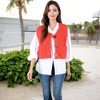 Anna-Kaci Women's Chunky Knit Vest with Oversized Buttons and Front Pockets - 4 of 4