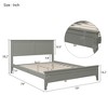 NicBex Queen/Full/King Size Modern Solid Wood Bed Frame with Headboard for Adults/Boys/Girls - 3 of 4