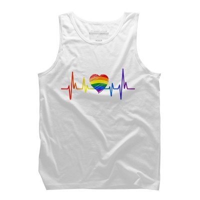 Adult Design By Humans Pride Heartbeat Heart Love By KangThien Tank Top