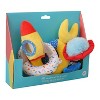 Manhattan Toy Space Themed Rocket Soft Baby Travel Spiral with Baby-safe Mirror, Elastic Pull Cord and Rattle Chime - 4 of 4