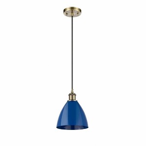Plymouth Dome - 1 Light Cord Hung Mini Pendant In Industrial Style-11.25 Inches Tall and 7.5 Inches Wide - 1 of 1