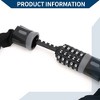 Unique Bargains Security Chain Combination Padlock Resettable 5 Digit Bike Lock Black Gray 35.43" - 3 of 4