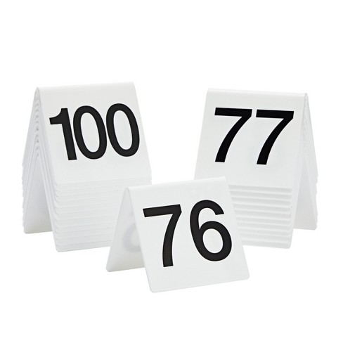 1-25 Figures Gold Number Stickers For Tables/Seats Number Card
