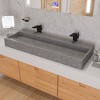 ALFI ABCO1019 4 Piece Solid Concrete Gray Matte Bathroom Accessory Set - 3 of 4