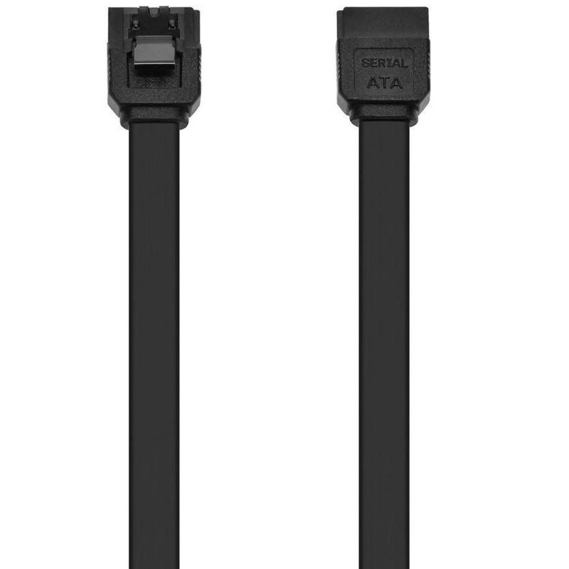 Monoprice DATA Cable - 2 Feet - Black | SATA 6Gbps Cable with Locking Latch, data transfer speeds of up to 6 Gbps, 4 of 7