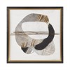 Auric Beam Abstract Foil Framed Embellished Wall Canvas Gold/Black - Madison Park - 2 of 4