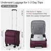 Generic 16 Inch Underseat Carry On Luggage with Spinner Wheels Airline - 3 of 4