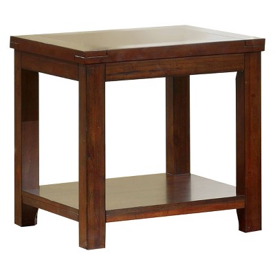 Gelena End Table Dark Cherry - miBasics