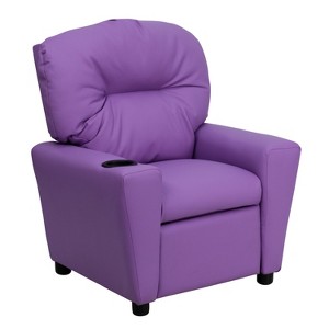Flash Furniture Contemporary Kids Recliner with Cup Holder - 1 of 4