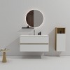COWLOWN Black 35.9-in Modern Wall-Mounted Bathroom Vanity, Floating with Ceramic Sink, Large Storage and Soft-Close Drawers - 3 of 4
