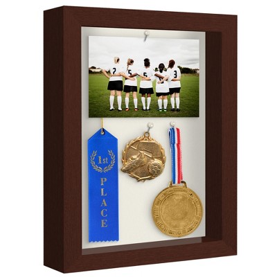 Americanflat Shadow Box Frame with shatter-resistant glass - Available in a variety of sizes and styles