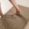 BAGOKIE Super Absorbent Bath Mat Waffle Bath Rug with Tassels - 3 of 4