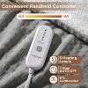 Electric Heated Blanket Throw, Ultra Soft Cozy Flannel Heating Blanket with 5 Fast Heat Levels - 2 of 4