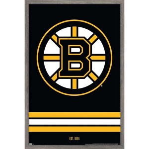 Trends International NHL Boston Bruins - Logo 21 Framed Wall Poster Prints - 1 of 4