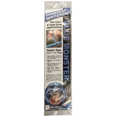 Mill Rose Blue Monster Blue 1 in. W X 12 in. L Compression Seal Tape 3 pc