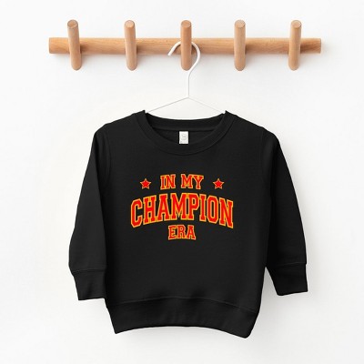 The Juniper Shop Red In My Champion Era Toddler Graphic Sweatshirt