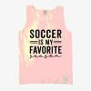Simply Sage Market Soccer Is My Favorite Season Garment Dyed Tank - 3 of 3