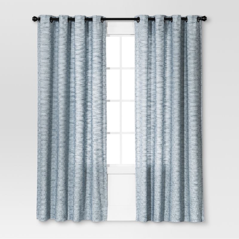 Light Filtering Diamond Weave Window Curtain Panel Gray - Threshold™, 1 of 10