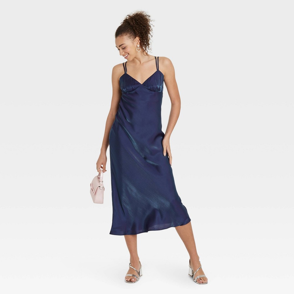 Women's Iridescent Maxi Slip Dress - Wild Fable™ Blue S