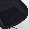 NicBex Office Chair Modern Height Adjustable Ergonomic Chair Computer Chair with 5 Casters and Silver Base for Office, Study, Bedroom, Black - 4 of 4
