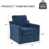 360° Swivel Accent Chair,Modern Swivel Arm Chair with USB Type-C Charging for Living Room,Chenille Swivel Chair with Storage Space-Cuddlewood - 4 of 4