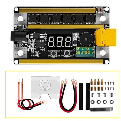 Spot Welder Control Board, Spot Welder Kit 99 Levels 12v 2400a Handheld Portable DIY Spot Welding Machine for 18650 Lithium Battery, PCB Circuit Board